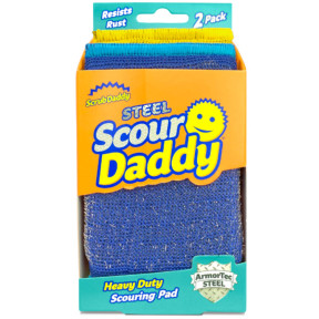 Губка для чищення Scrub Daddy Scour Steel Commercial Grafe Grime Fighter, 2 шт